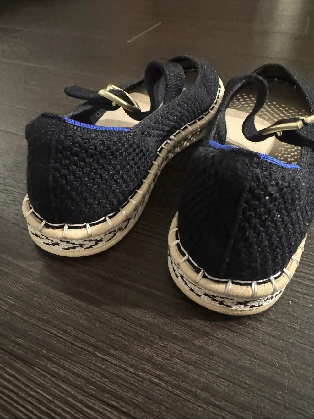 Rothy’s espadrille mary jane in black size 7
